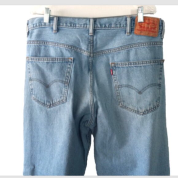 Mens Levis 550 Jeans Adult 38x30 Relaxed Fit Straight Leg Medium Wash Denim - Picture 9 of 13